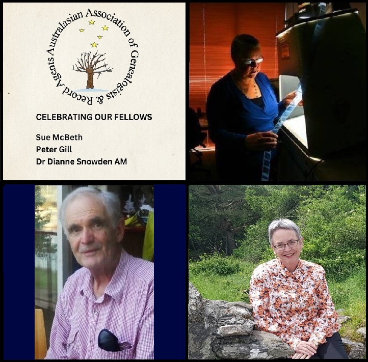 AAGRA Fellows, Sue McBeth, Peter Gill and Dianne Snowden