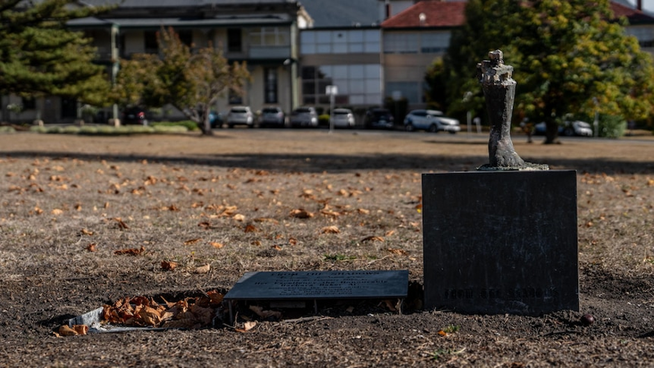 From the Shadows, Statues for Orphan School children stolen